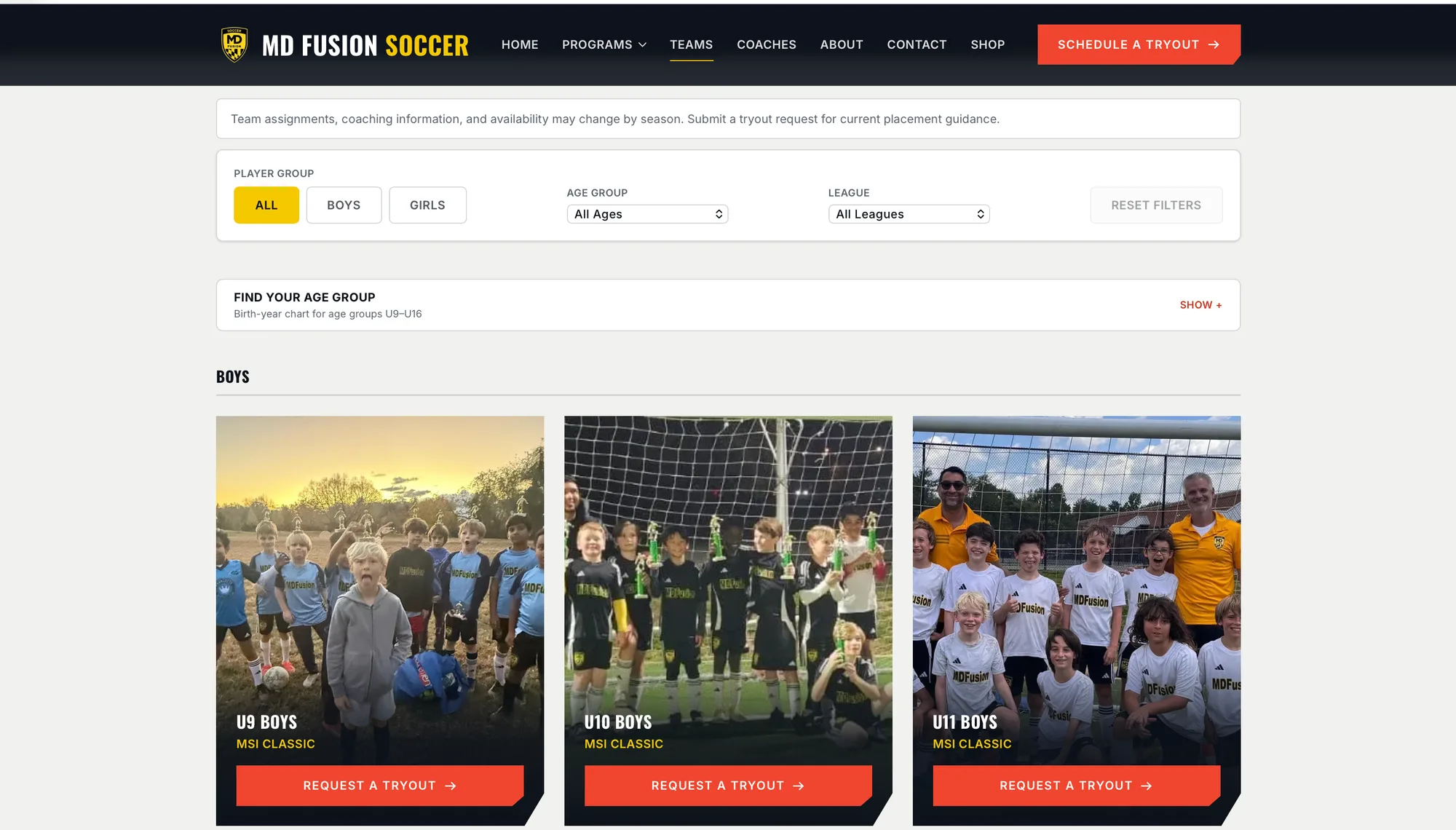 MD Fusion teams directory