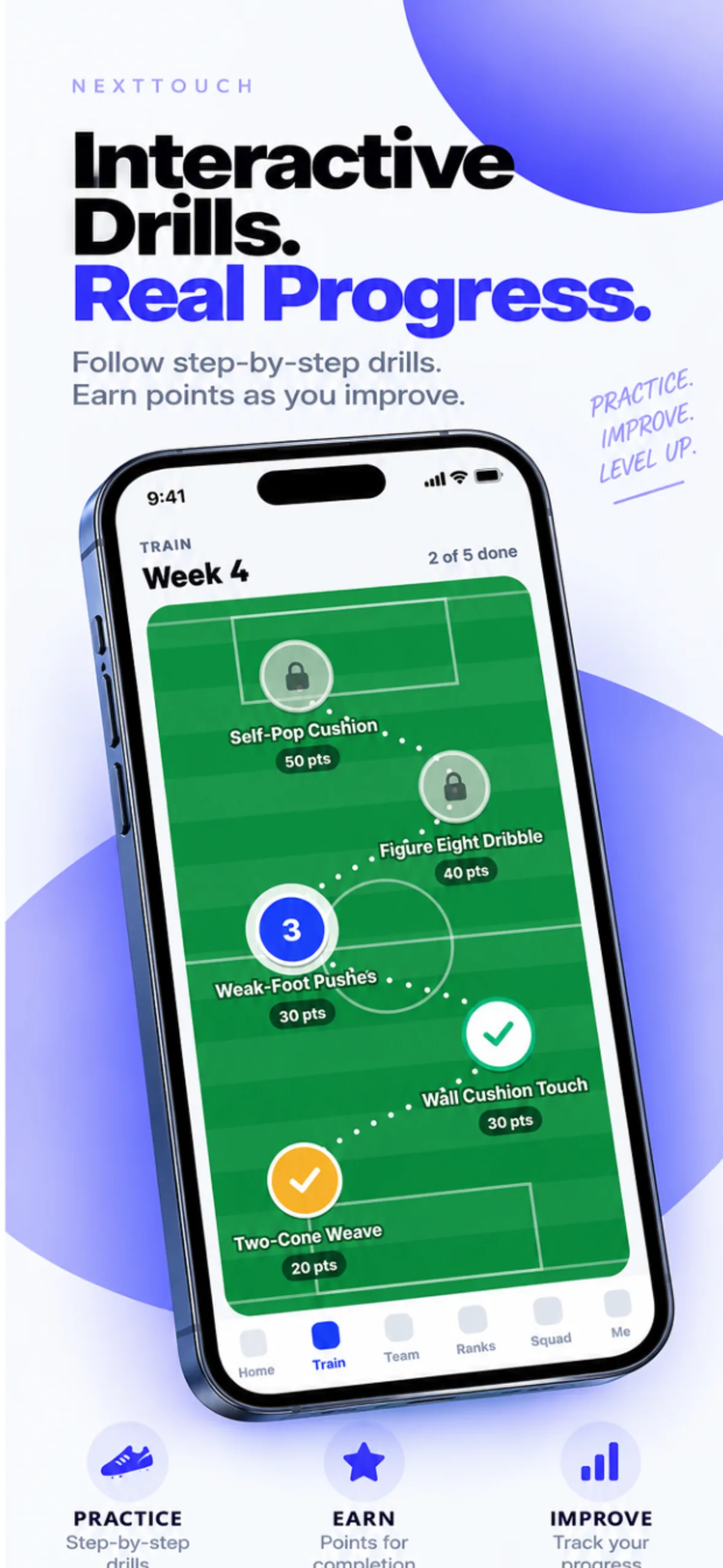 NextTouch App Store image: interactive drill path