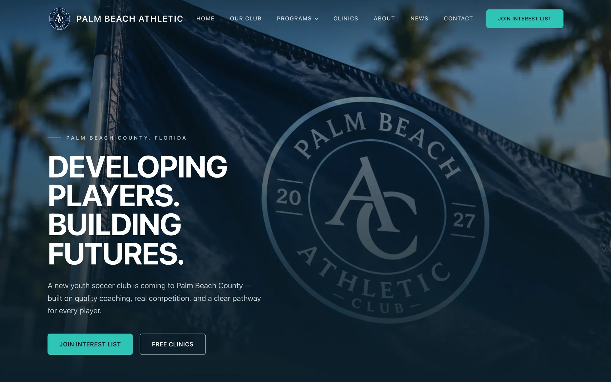 Palm Beach Athletic website